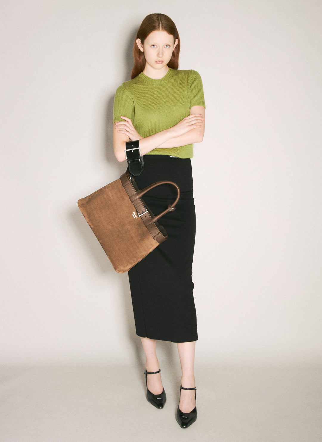 Prada Women Leather Wrist Strap