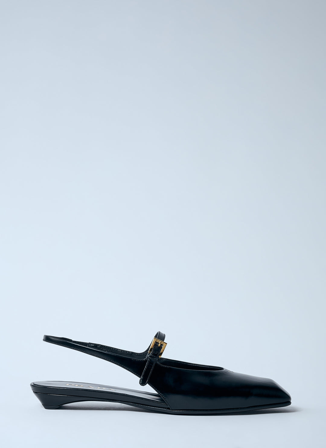 Prada Women Leather Slingback Ballerina Pumps