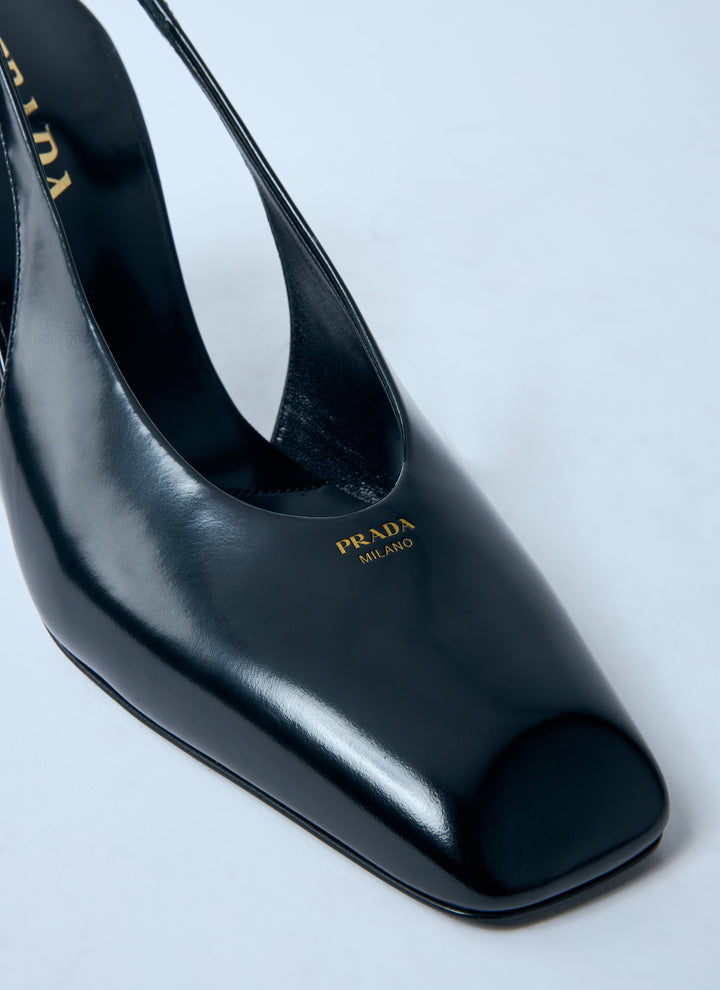 Prada Women Decolette Leather Heels