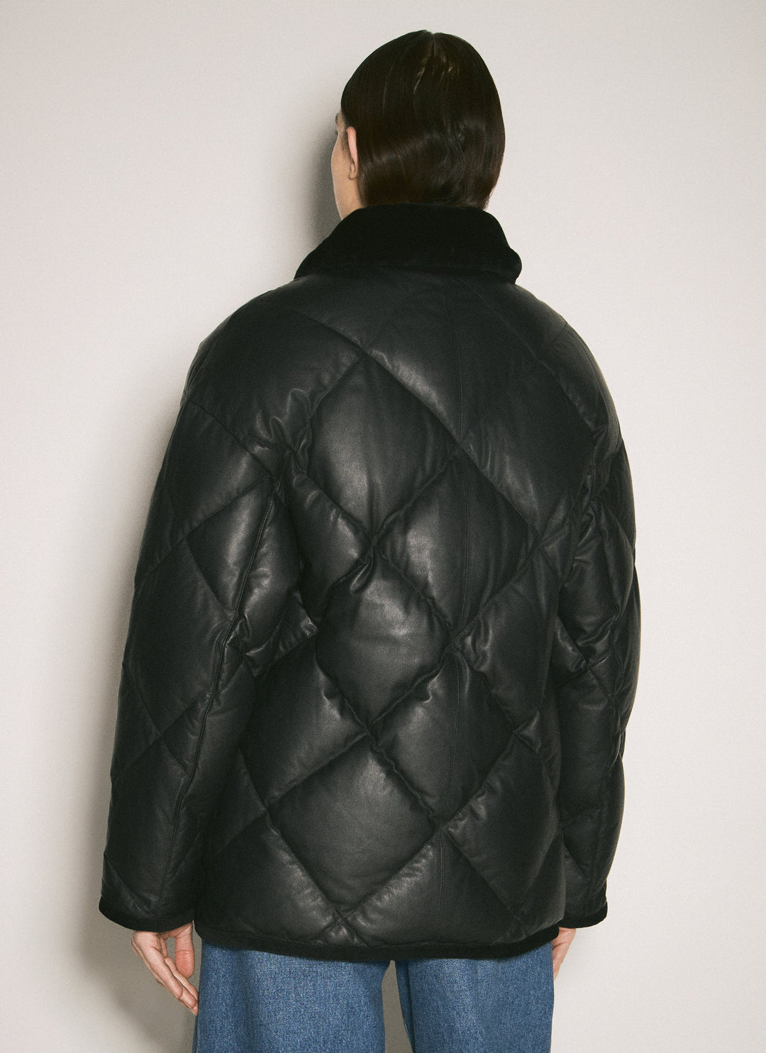 Prada Women Quilted Nappa Leather Caban