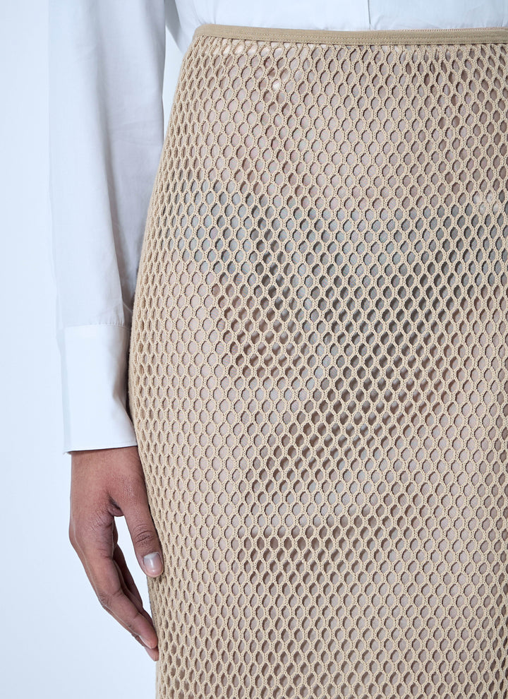 Prada Women Crochet Midi Skirt