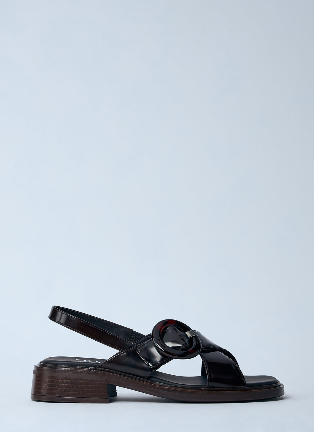 Prada Women Brushed Leather Sandals