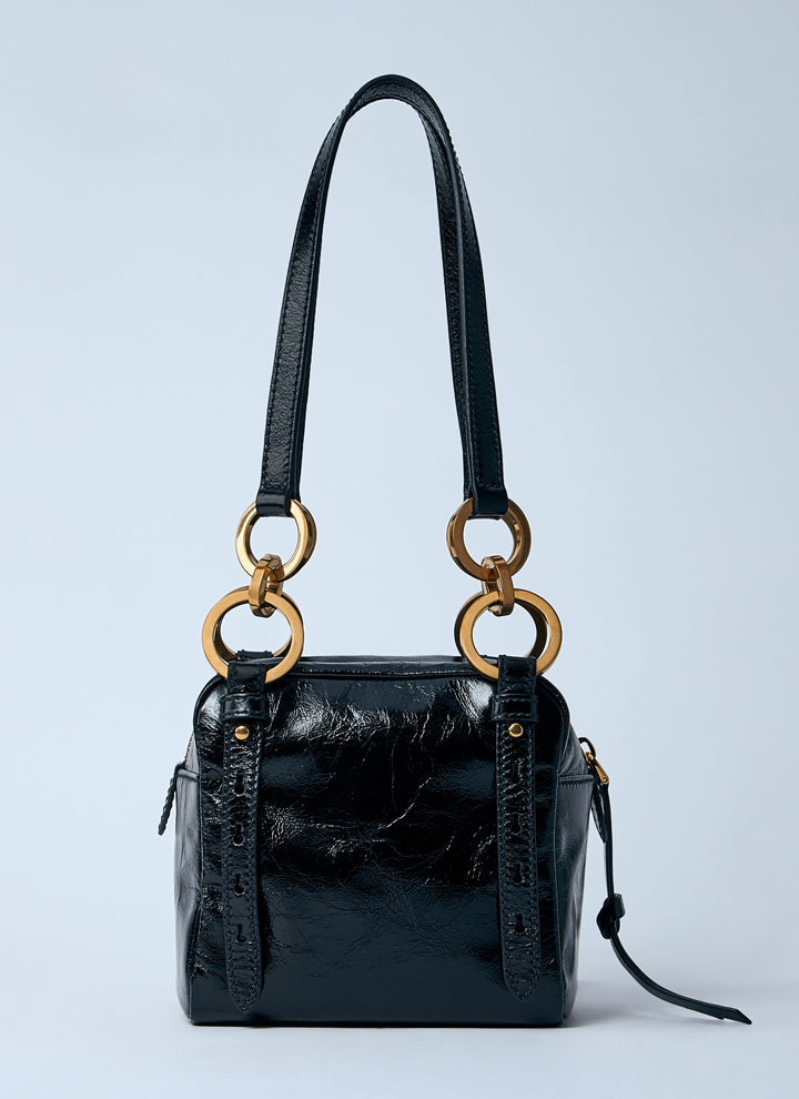 Prada Women Mini Dangle Leather Handbag