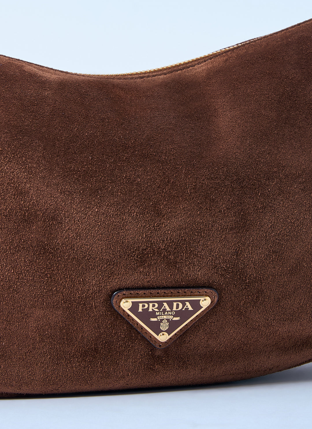Prada Women Small Suede Shoulder Bag
