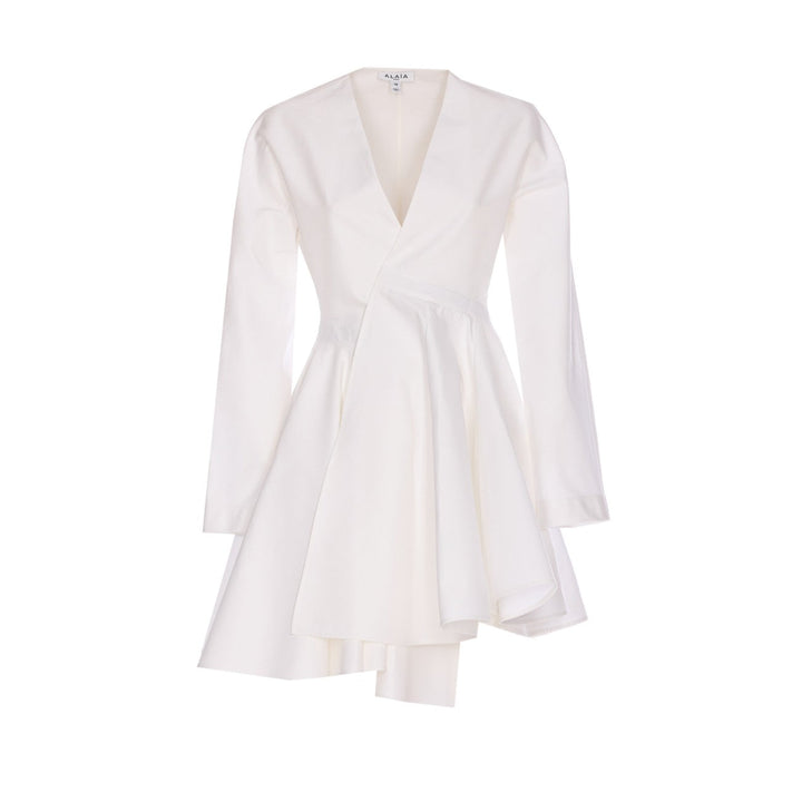 Alaia Women Short Cotton Poplin Dress