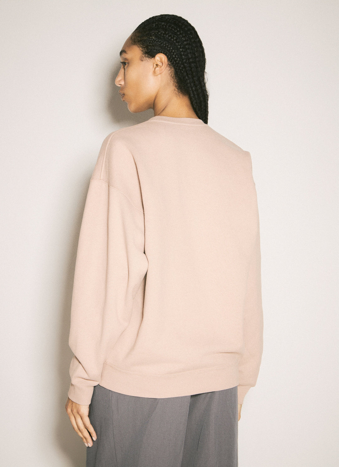 Saint Laurent Women Logo Embroidery Sweatshirt