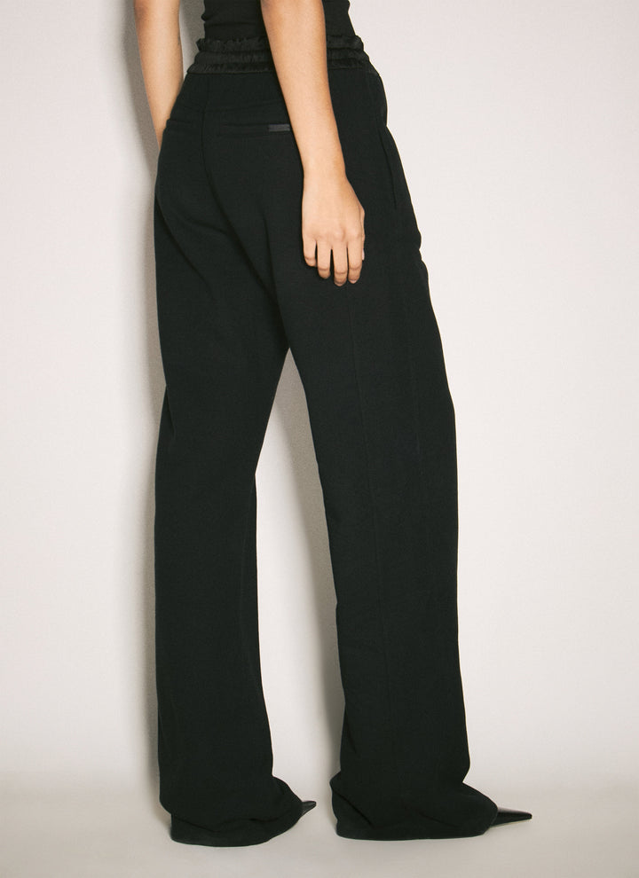 Saint Laurent Women Logo Embroidery Track Pants