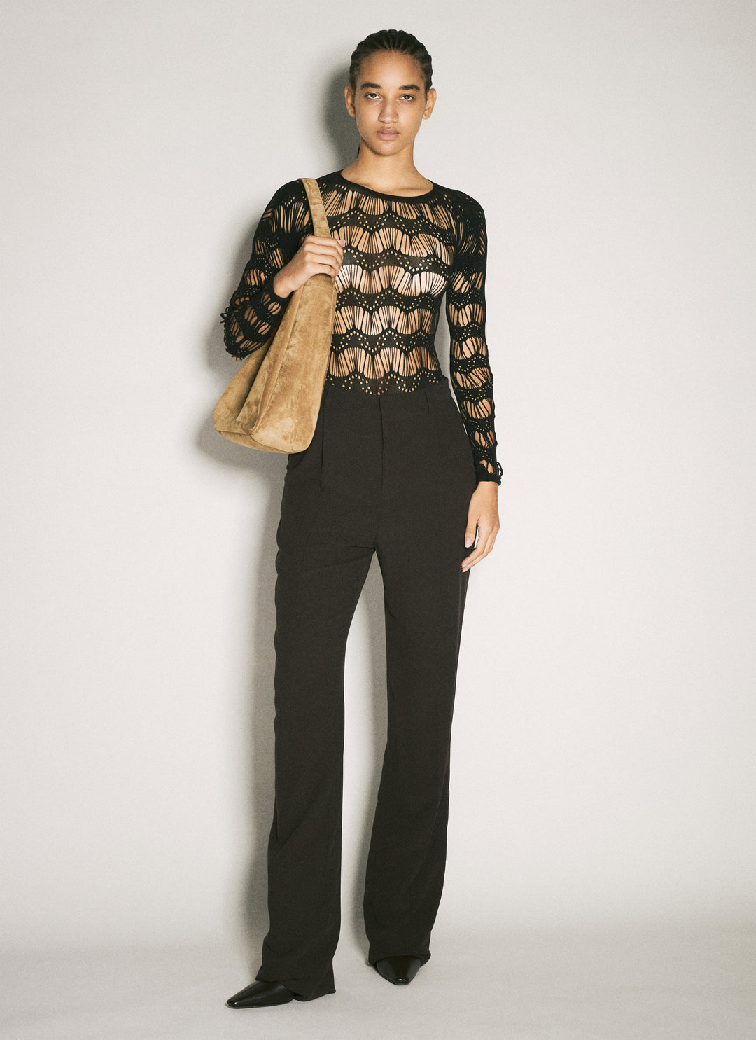 Saint Laurent Women Laddered Bodysuit