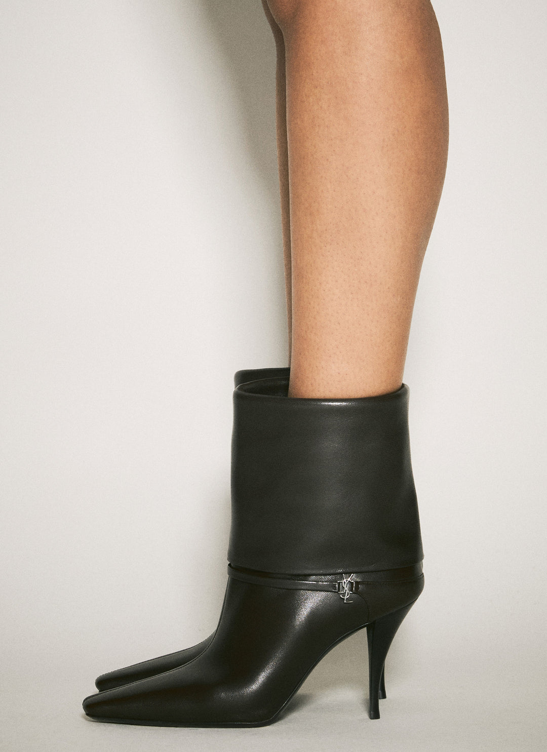 Saint Laurent Women Ricky Leather Boots