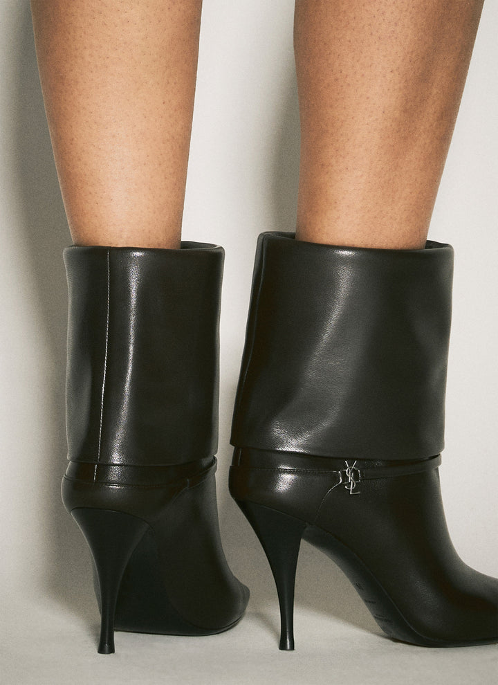 Saint Laurent Women Ricky Leather Boots