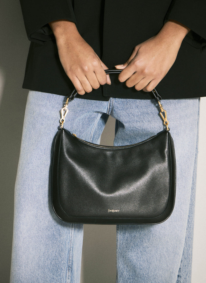 Saint Laurent Women Logo Print Shoulder Bag