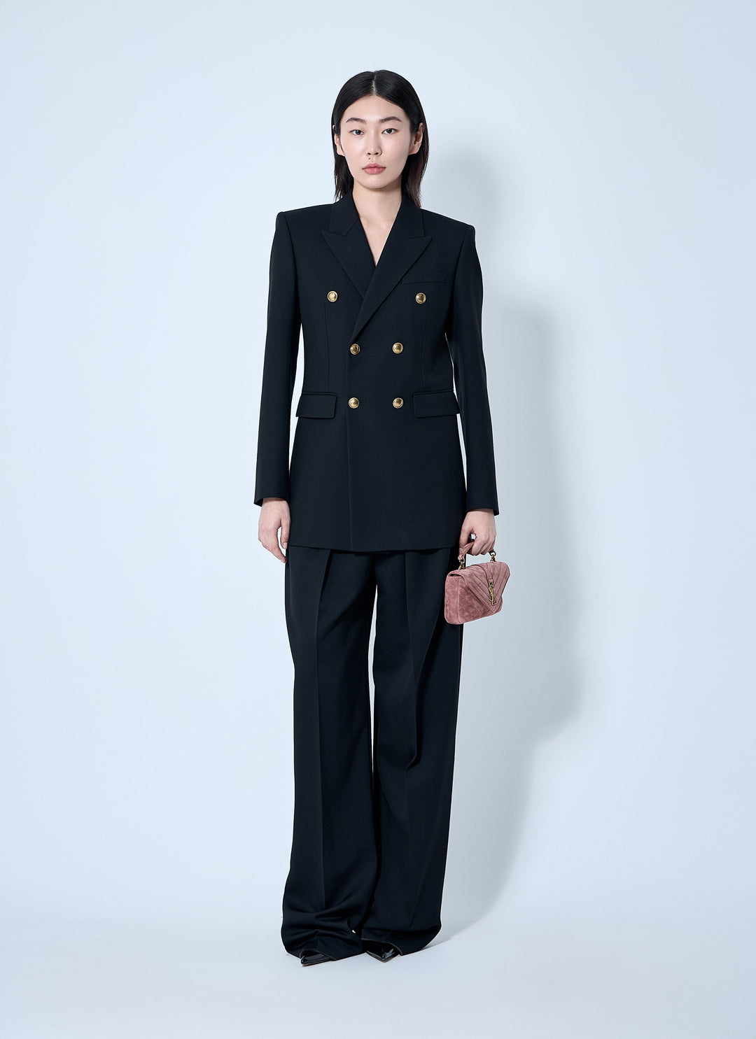Saint Laurent Women Wool Gabardine Blazer