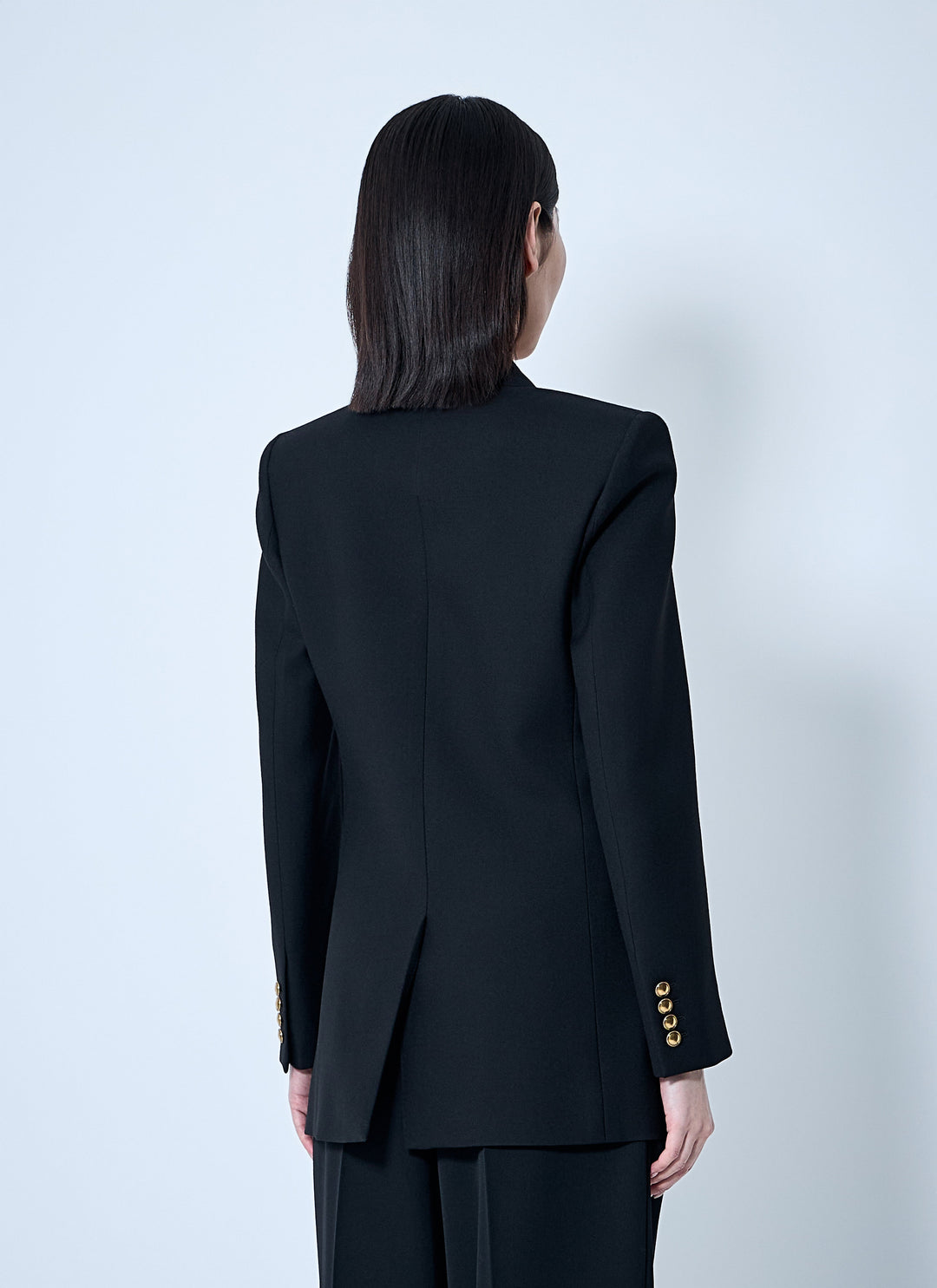 Saint Laurent Women Wool Gabardine Blazer