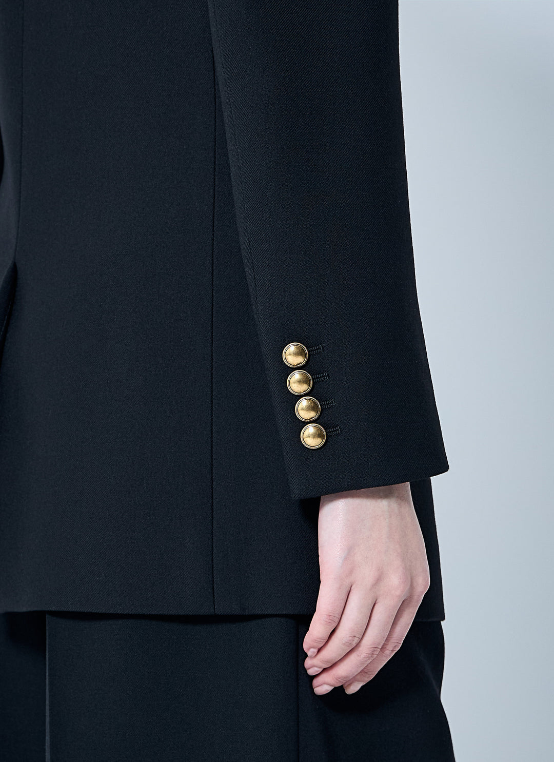 Saint Laurent Women Wool Gabardine Blazer