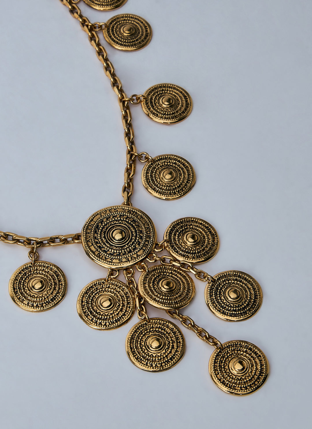 Saint Laurent Women Metal Charm Necklace