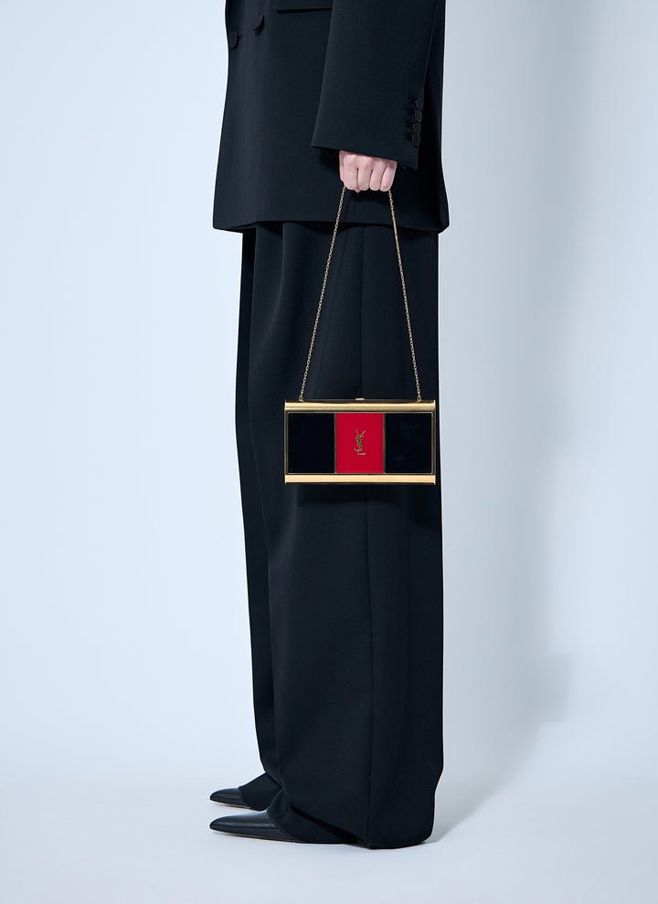 Saint Laurent Women Metal Minaudière Shoulder Bag