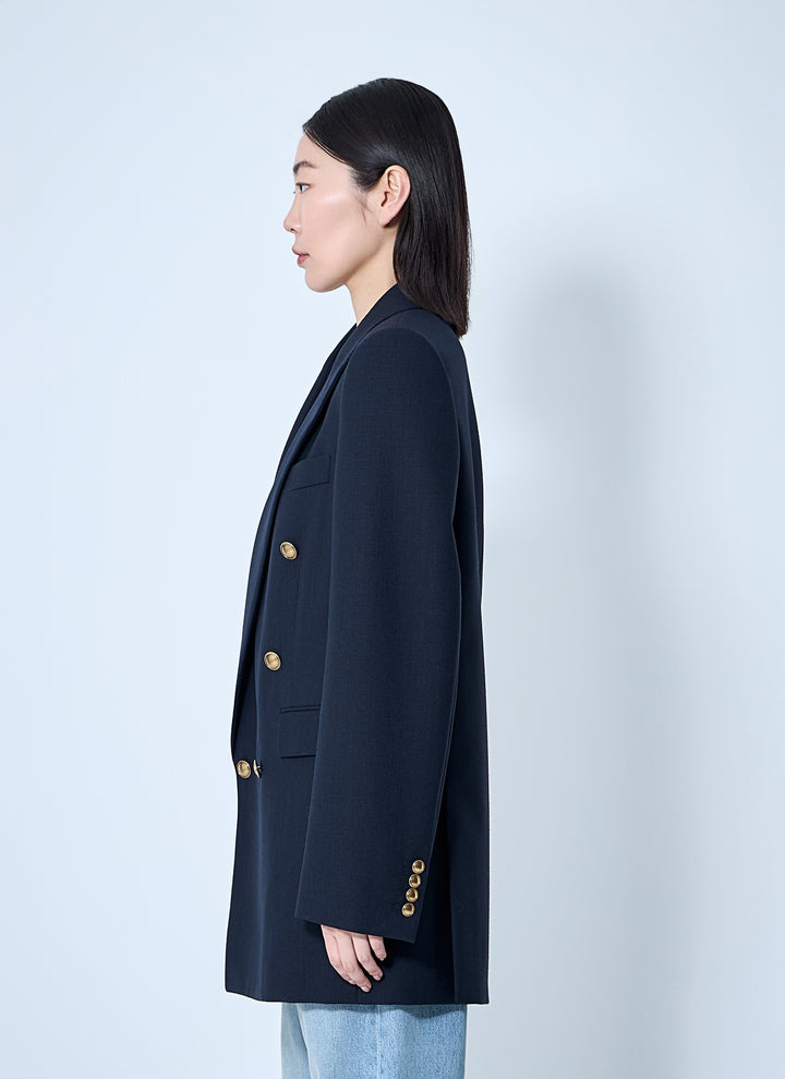 Saint Laurent Women Wool Chiné Blazer