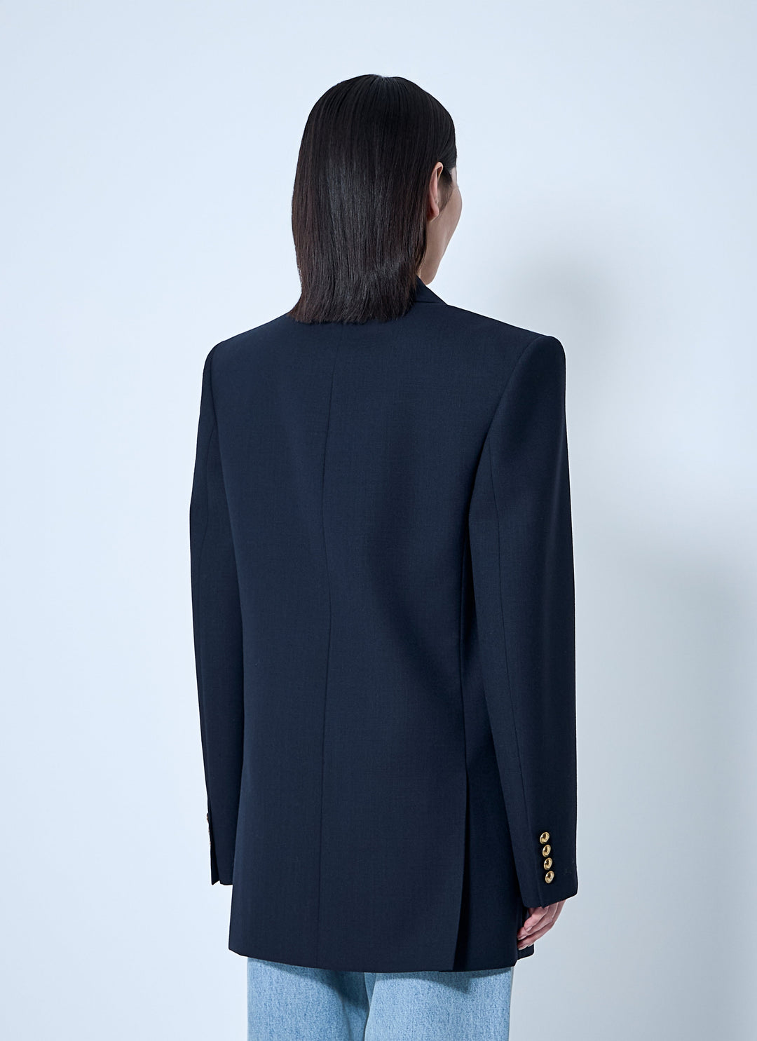 Saint Laurent Women Wool Chiné Blazer