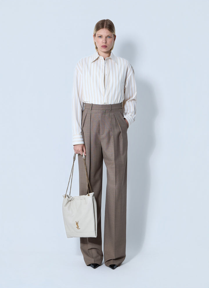 Saint Laurent Women Striped Button-Down Shirt