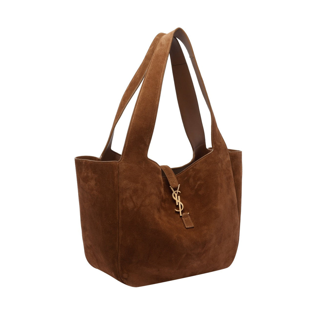 Saint Laurent Women Suede Le 5 A 7 Bea Shoulder Bag