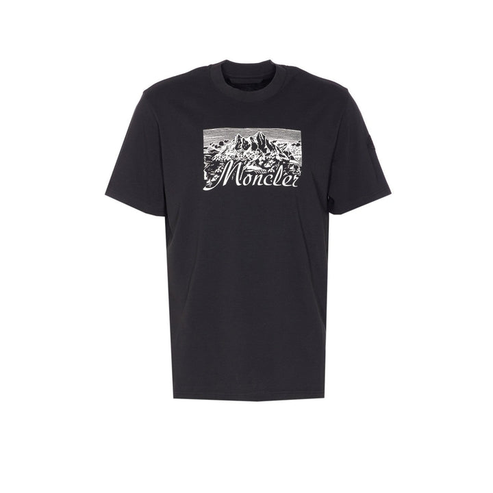 Moncler Men T-Shirt With Mountain Logo