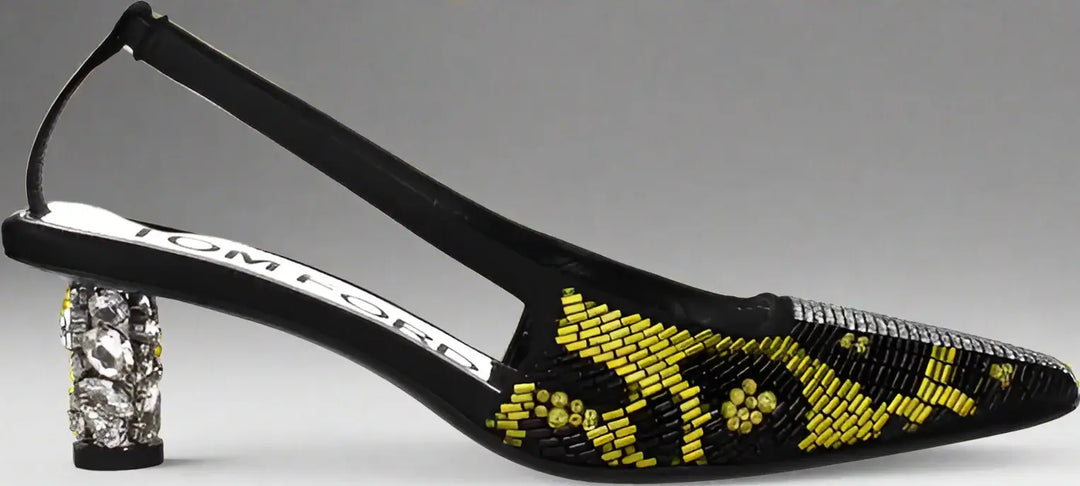 TOM FORD women's Yellow Satin Sandal