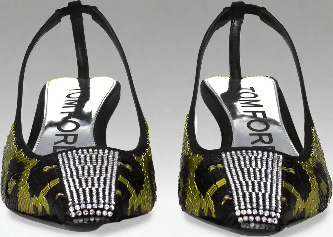 TOM FORD women's Yellow Satin Sandal