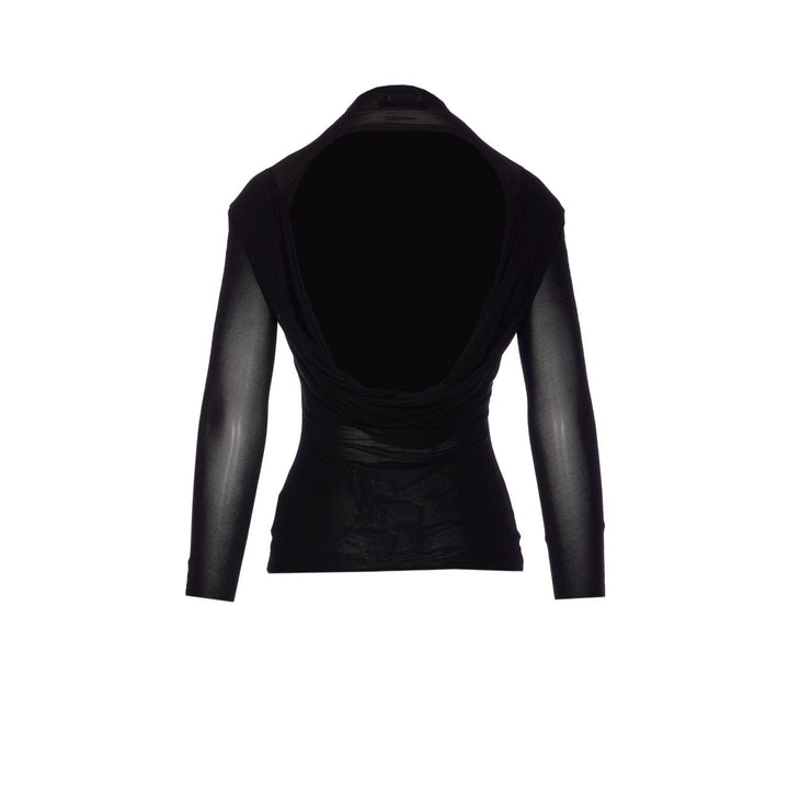 Black leather jacket on a white background