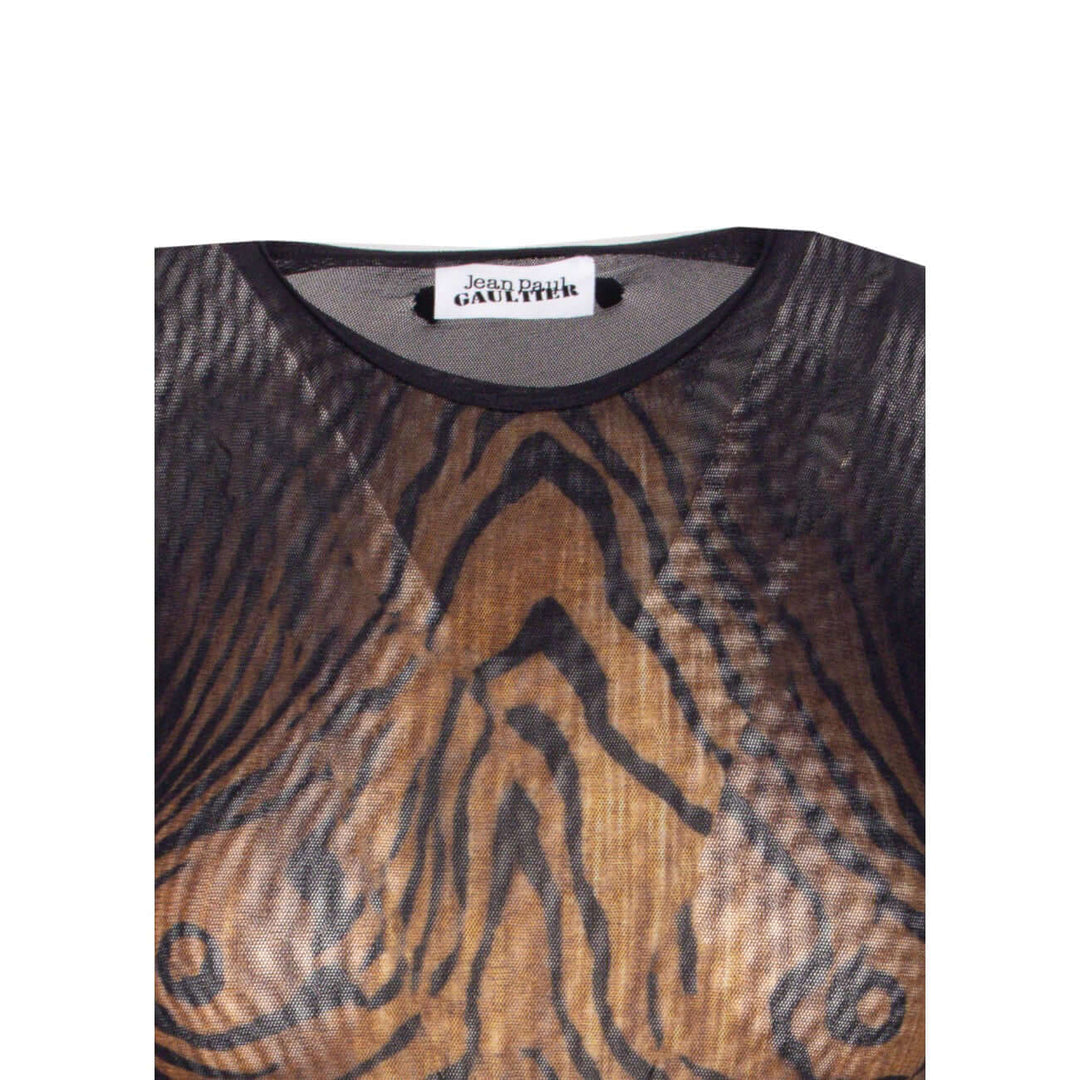 Jean Paul Gaultier Women The Wood Print Longsleeves Top