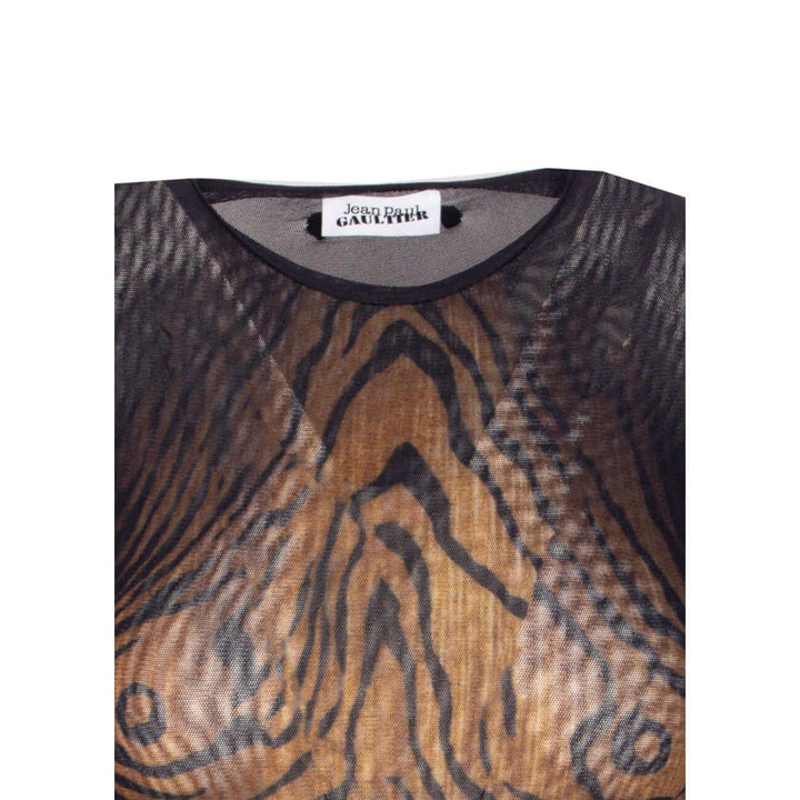 Jean Paul Gaultier Women The Wood Print Longsleeves Top