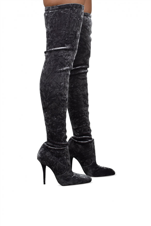 Saint Laurent Women Talia Thigh-High Boots