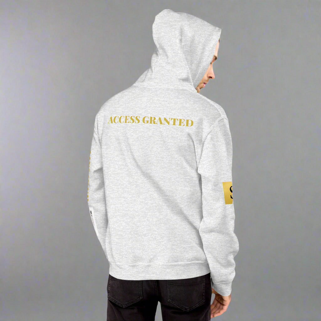 7994 SELECT luxury membership hoodie in premium fabric, available in multiple colors with painted logo design