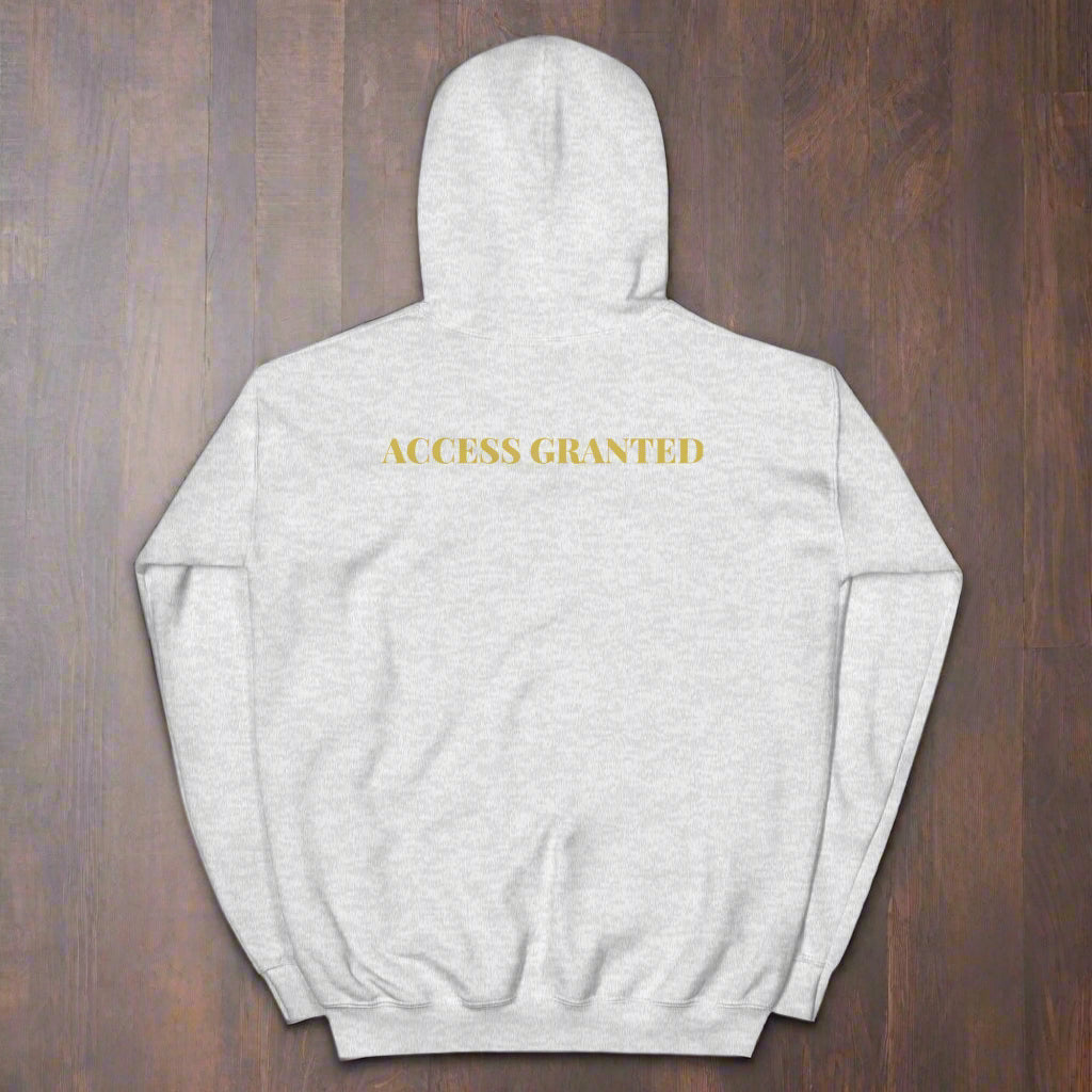 7994 SELECT luxury membership hoodie in premium fabric, available in multiple colors with painted logo design