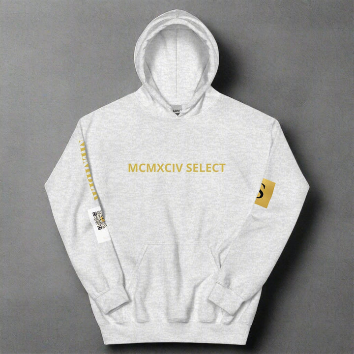 7994 SELECT luxury membership hoodie in premium fabric, available in multiple colors with painted logo design