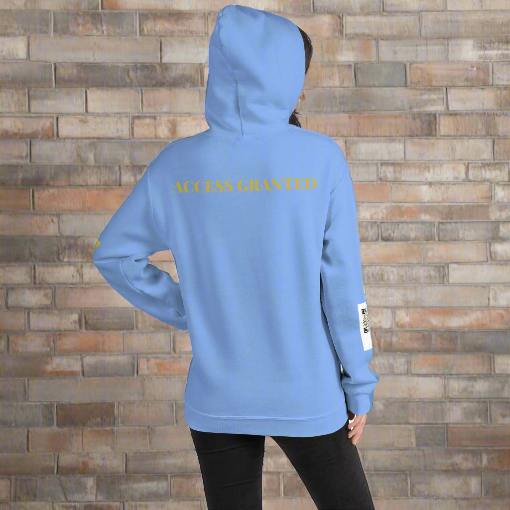 7994 SELECT luxury membership hoodie in premium fabric, available in multiple colors with painted logo design