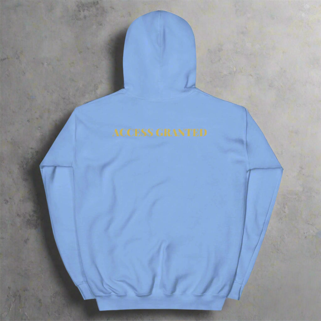 7994 SELECT luxury membership hoodie in premium fabric, available in multiple colors with painted logo design