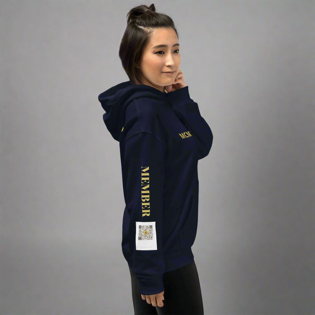 7994 SELECT luxury membership hoodie in premium fabric, available in multiple colors with painted logo design