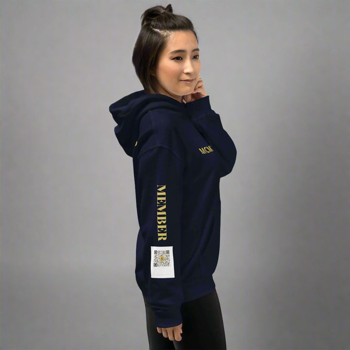 7994 SELECT luxury membership hoodie in premium fabric, available in multiple colors with painted logo design