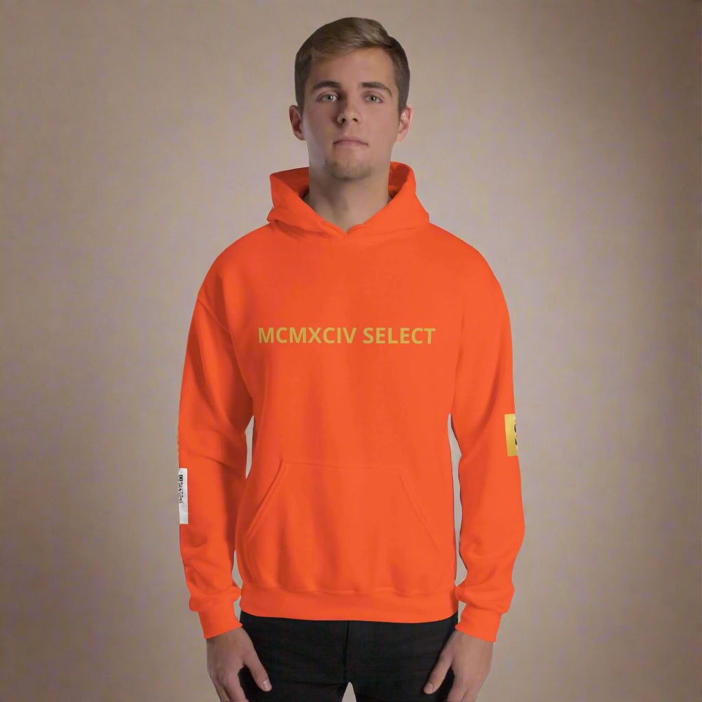 7994 SELECT luxury membership hoodie in premium fabric, available in multiple colors with painted logo design