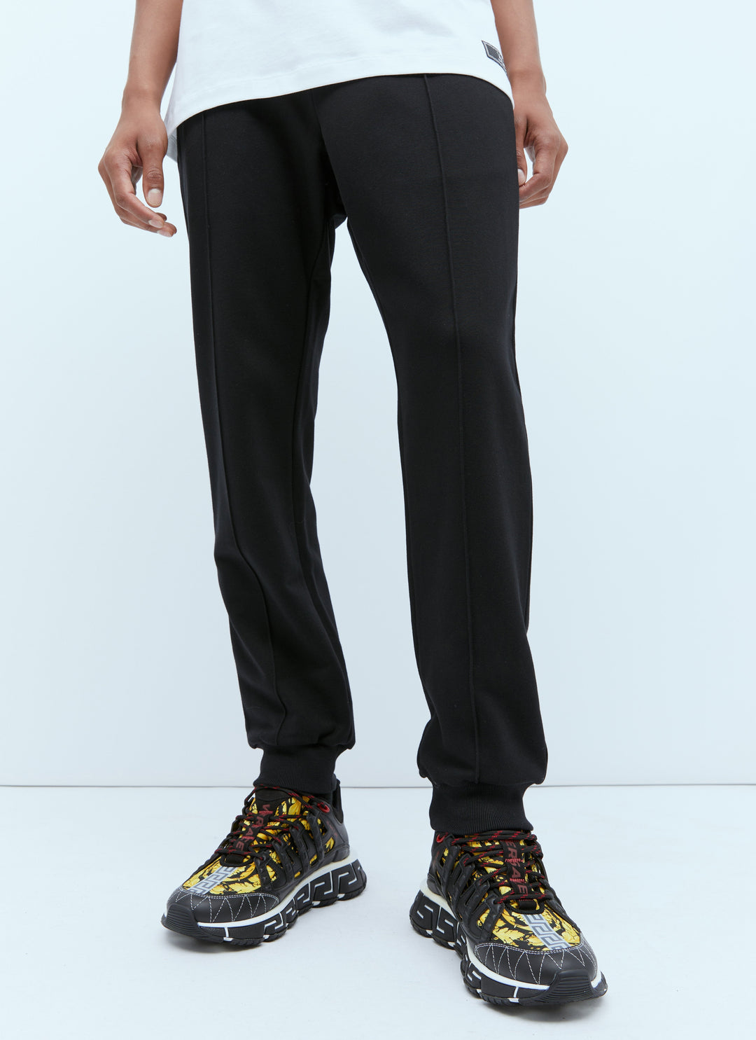 Versace Men Logo Embroidery Track Pants