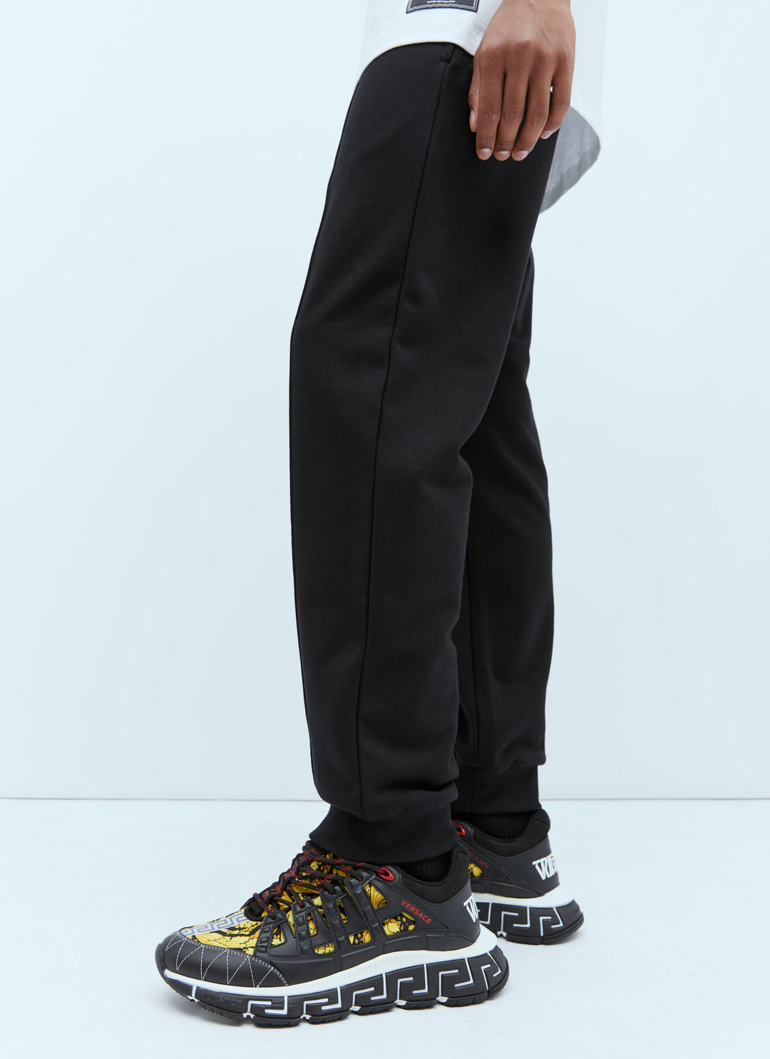 Versace Men Logo Embroidery Track Pants