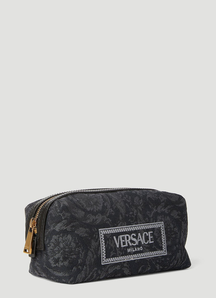 Versace Women Barocco Athena Jacquard Vanity Pouch