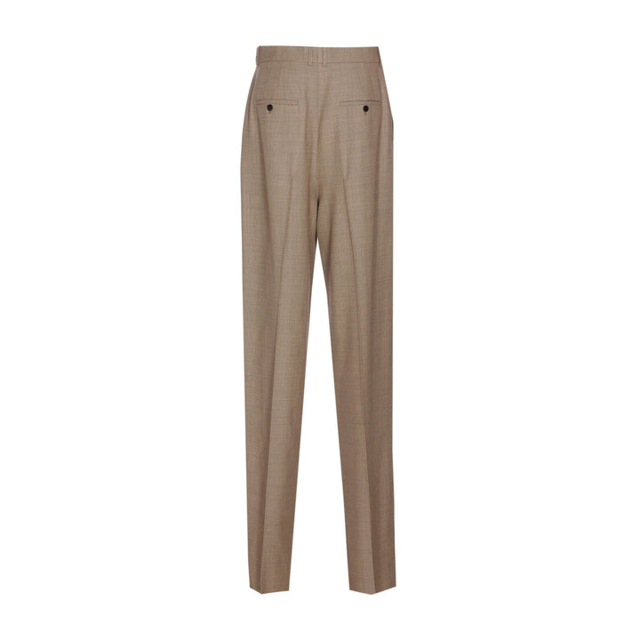 Saint Laurent Women Wide-Leg In Wool Caviar Pants