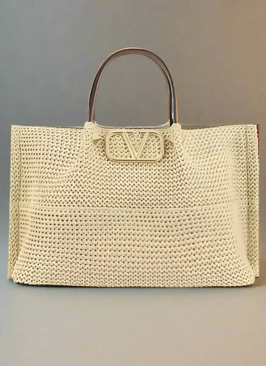 Beige handbag