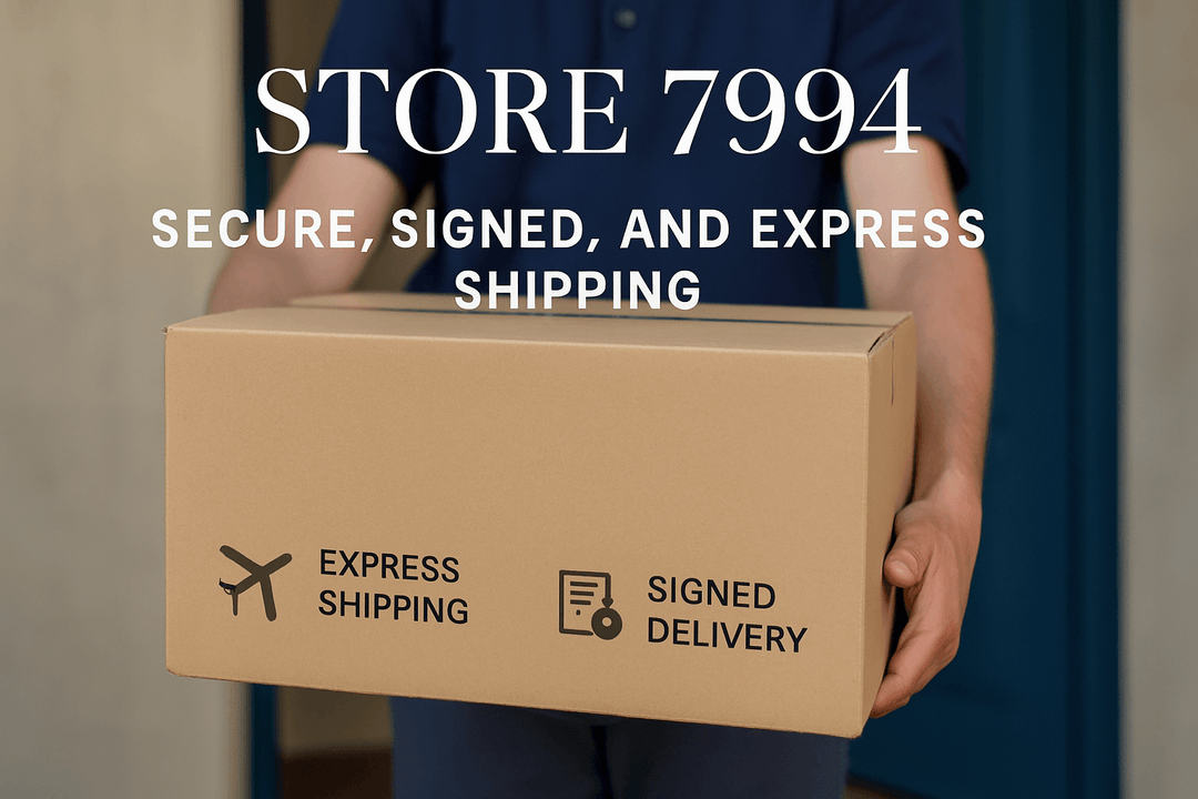 STORE 7994: Secure, Signed, and Express Shipping on Every Order