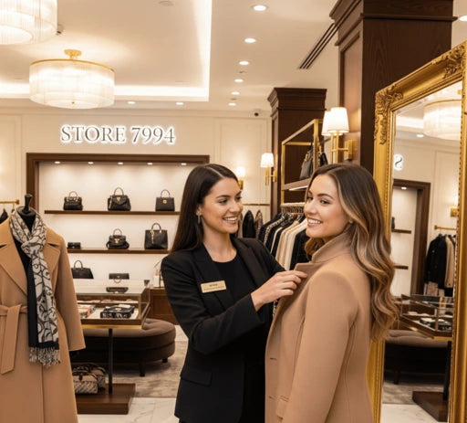 Women's three button designer coat