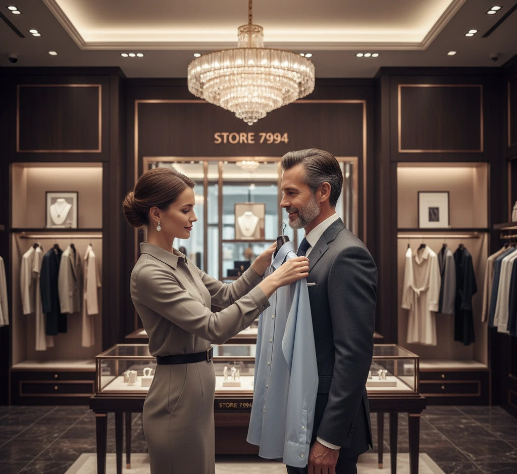 Woman assisting at STORE 7994