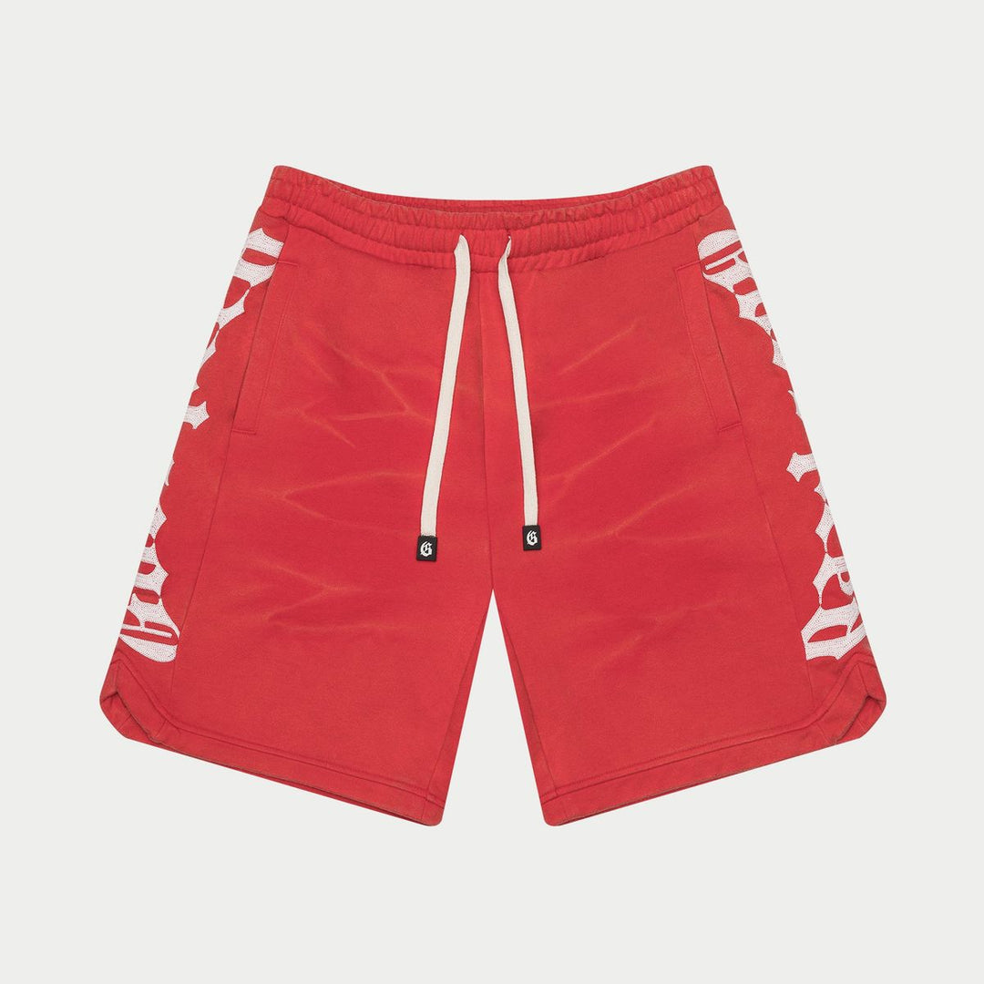 Godspeed CourtSide Shorts Red Tie-Dye