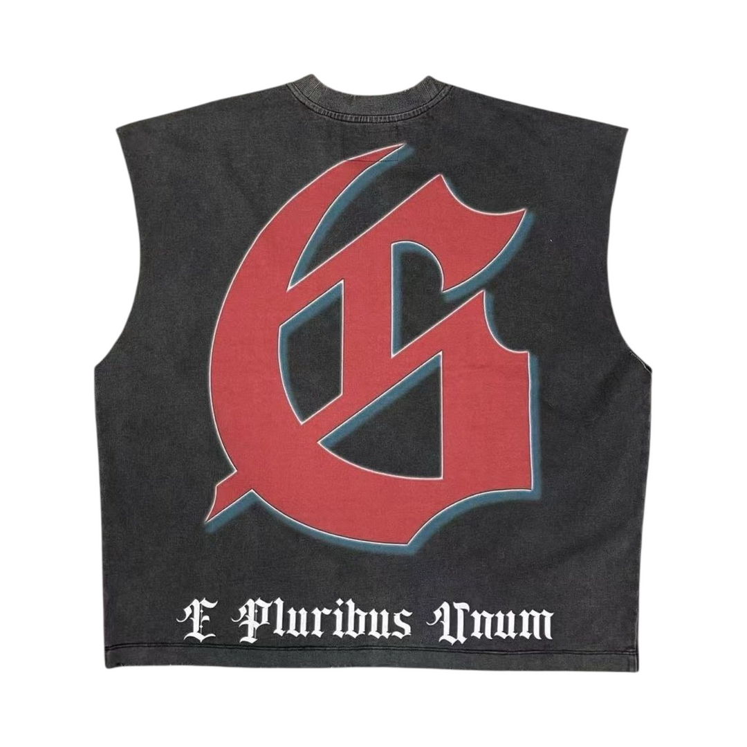 Godspeed Checkmate Sleeveless T-Shirt Black Wash