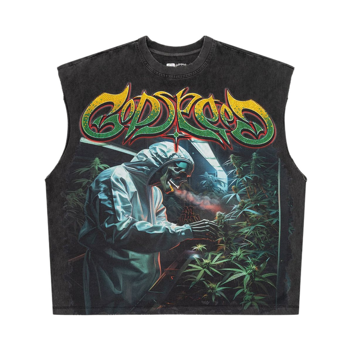 Godspeed 420 Indoor VVS Sleeveless T-Shirt Grey Wash